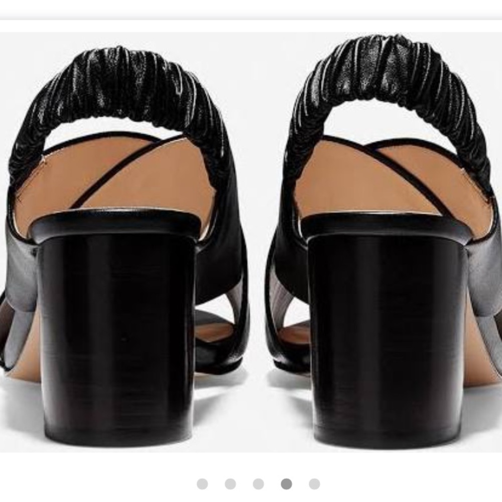 Cole Haan Anastasia City Sandals in black leather - Picture 5 of 16